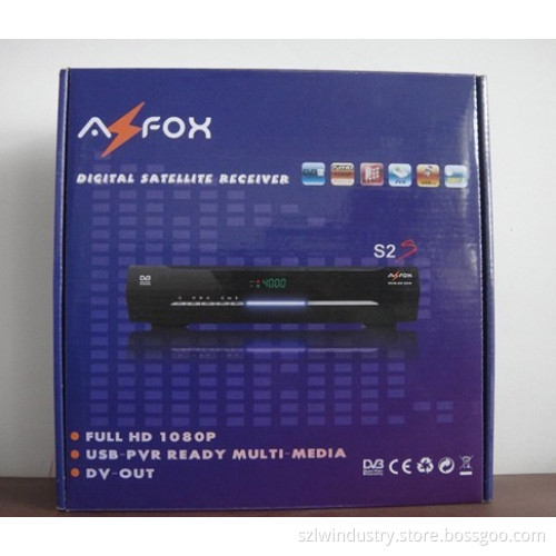 full 1080p hd satellite receiver azfox s2s for south america